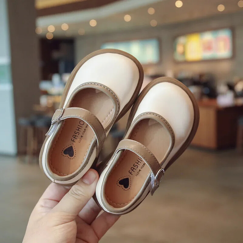 Cipele od PU kože za djevojčice Princess proljeće crne s mekim potplatom Dječja dječja mokasina Veličina 21-36 Obuća