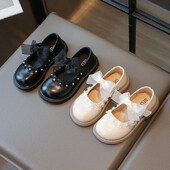 Mood Pärlitega mary janes Liblikad mudilaste kingad Tüdrukutele Pehme põhjaga madala kontsaga paelad Tüdrukute madala kontsaga lastekingad H08044