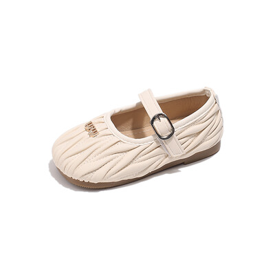 2024. aasta kevad-sügis, uus tüdruk, väikesed PU-nahast kingad, pehme tallaga ümmargused varbad, ühe jalaga vabaaja põrandakatted