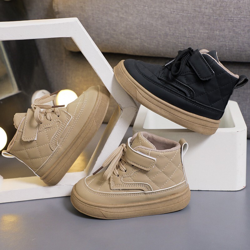 Dječje kožne čizme Visoke jesenske zimske nove tenisice Cipele za dječake Ležerne cipele na vezanje Modne debele tenisice za djecu