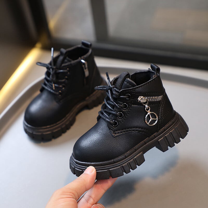 Bērnu modes Martin Boots Zēni Meitenes Britu Stils Zema piegriezuma Pretslīdēšanas Nodilumizturīgi Īsi Zābaki Masīvi Bērnu Ikdienas apavi