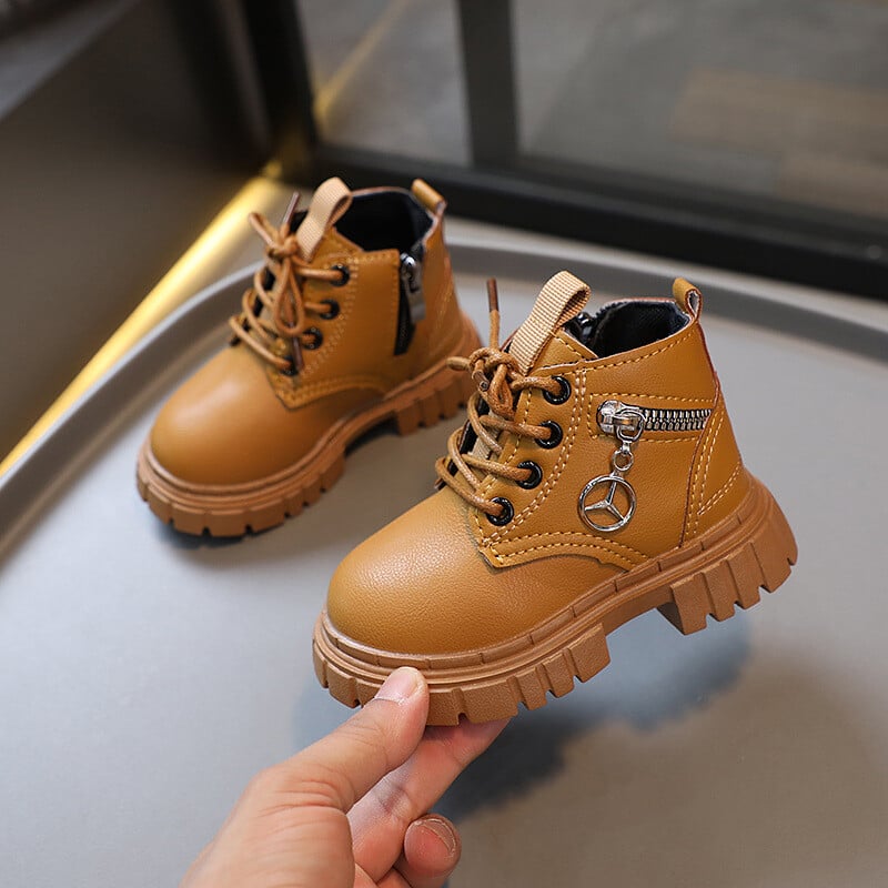 Bērnu modes Martin Boots Zēni Meitenes Britu Stils Zema piegriezuma Pretslīdēšanas Nodilumizturīgi Īsi Zābaki Masīvi Bērnu Ikdienas apavi