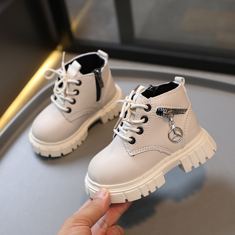 Bērnu modes Martin Boots Zēni Meitenes Britu Stils Zema piegriezuma Pretslīdēšanas Nodilumizturīgi Īsi Zābaki Masīvi Bērnu Ikdienas apavi