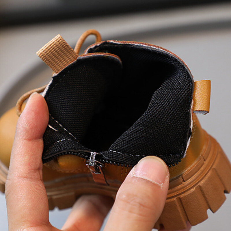 Bērnu modes Martin Boots Zēni Meitenes Britu Stils Zema piegriezuma Pretslīdēšanas Nodilumizturīgi Īsi Zābaki Masīvi Bērnu Ikdienas apavi