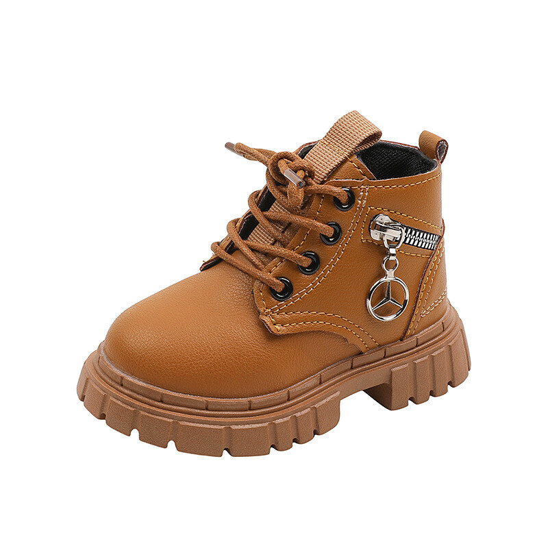 Bērnu modes Martin Boots Zēni Meitenes Britu Stils Zema piegriezuma Pretslīdēšanas Nodilumizturīgi Īsi Zābaki Masīvi Bērnu Ikdienas apavi