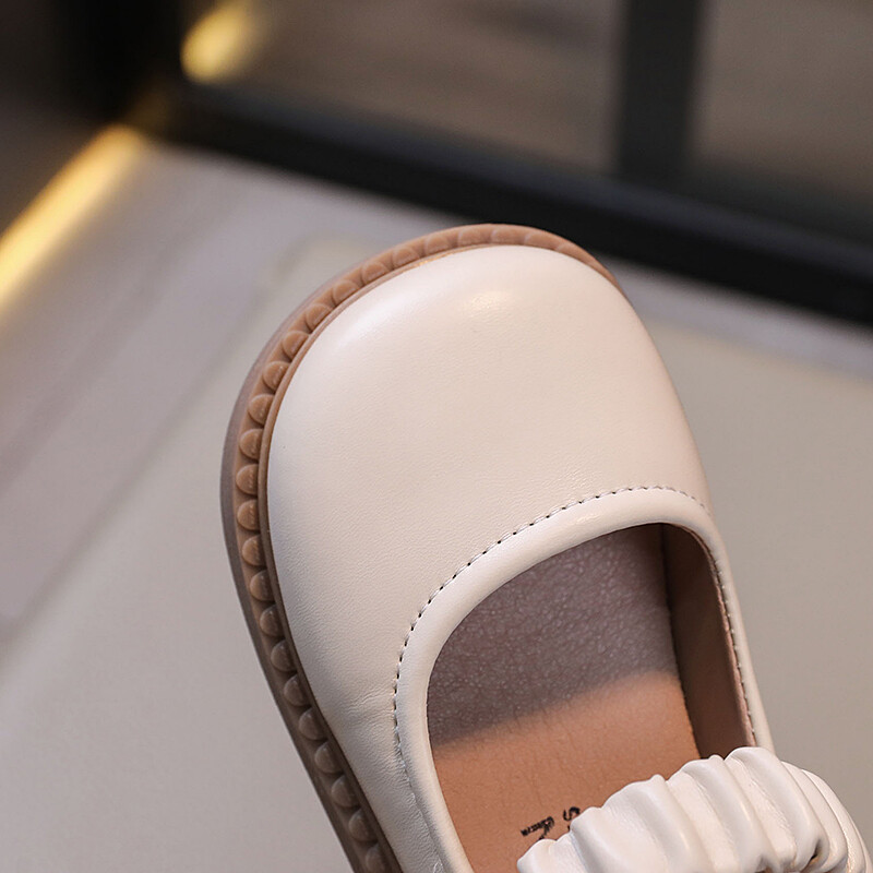 Tüdrukute mustad nahast kingad koolipeoks Lilled Lilled keskmise suurusega lastele Lasteprintsess Sweet Mary Janes Mood