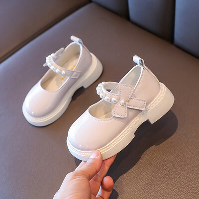 Dječje kožne cipele Proljetna moda za djevojčice Mary Janes PU gornji meki donji dio Ružičasto crni debeli donji dio Martinje za dječake