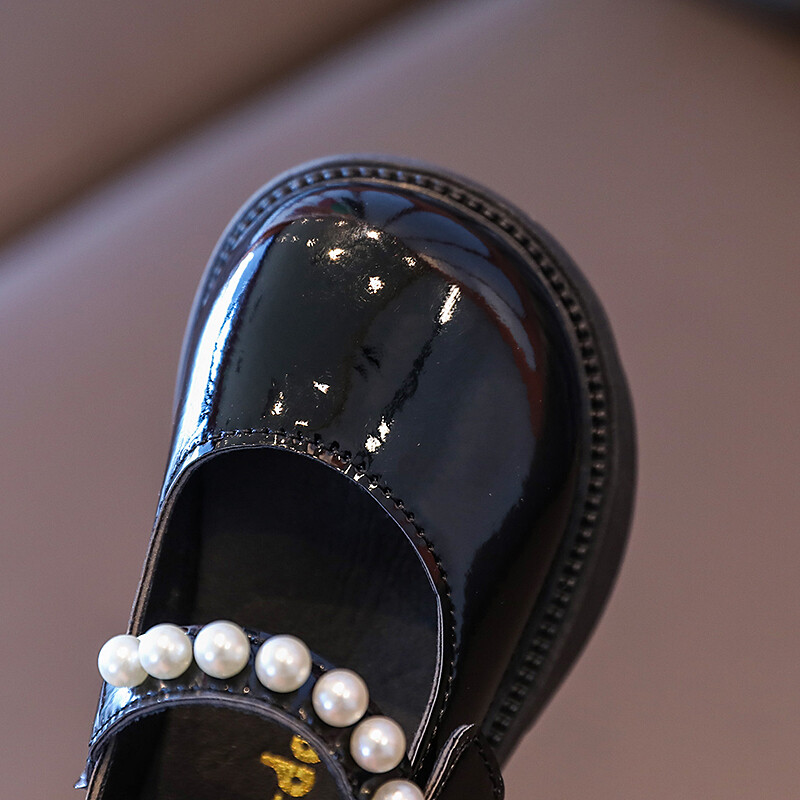 Dječje kožne cipele Proljetna moda za djevojčice Mary Janes PU gornji meki donji dio Ružičasto crni debeli donji dio Martinje za dječake