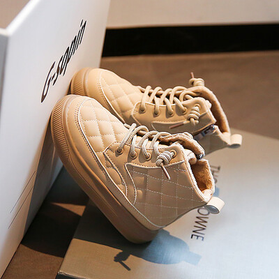 Lastele Soojad Lühikesed Saapad Talvised Poisid Ilusad Briti Stiilis Saapad Tüdrukutele Moodsad puuvillased jalanõud Laste Veekindlad Soojad Talvekingad