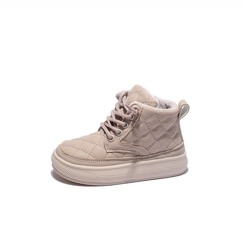 Lastele Soojad Lühikesed Saapad Talvised Poisid Ilusad Briti Stiilis Saapad Tüdrukutele Moodsad puuvillased jalanõud Laste Veekindlad Soojad Talvekingad