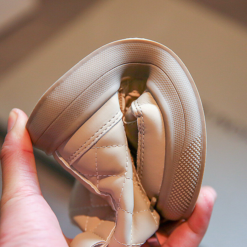 Lastele Soojad Lühikesed Saapad Talvised Poisid Ilusad Briti Stiilis Saapad Tüdrukutele Moodsad puuvillased jalanõud Laste Veekindlad Soojad Talvekingad