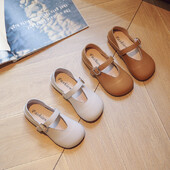 Valge Pruun Must Tüdrukute Nahast Kingad Lapsed Printsessikingad Pehme põhjaga Vaba aeg Üksikjalatsid Lastejalatsid