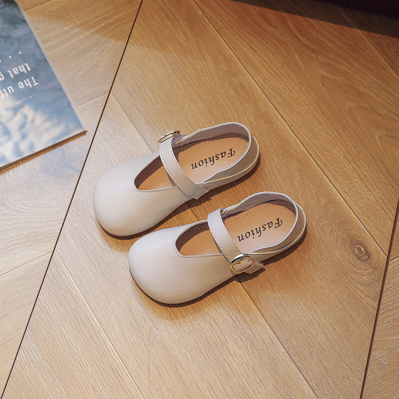 Valge Pruun Must Tüdrukute Nahast Kingad Lapsed Printsessikingad Pehme põhjaga Vaba aeg Üksikjalatsid Lastejalatsid