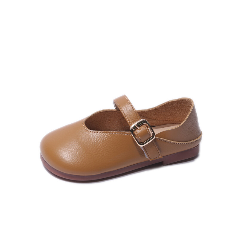 Valge Pruun Must Tüdrukute Nahast Kingad Lapsed Printsessikingad Pehme põhjaga Vaba aeg Üksikjalatsid Lastejalatsid