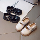 Copii Printesa Pantofi Piele Moda Fetite Pantofi De Rochie Pentru Scoala Student Primavara Toamna Copii Pantofi Performance Negru