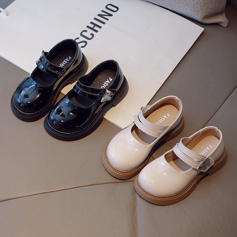 Copii Printesa Pantofi Piele Moda Fetite Pantofi De Rochie Pentru Scoala Student Primavara Toamna Copii Pantofi Performance Negru