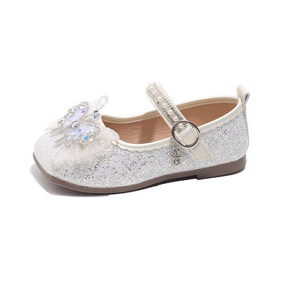 Armsad lapsed Printsessikingad Litrid Põhjenduslikud Väikeste Tüdrukute Nahast kingad pulmapeoks Mood Lapsed Põhjuslikud lamedad kingad Elegantsed