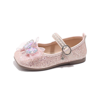 Armsad lapsed Printsessikingad Litrid Põhjenduslikud Väikeste Tüdrukute Nahast kingad pulmapeoks Mood Lapsed Põhjuslikud lamedad kingad Elegantsed