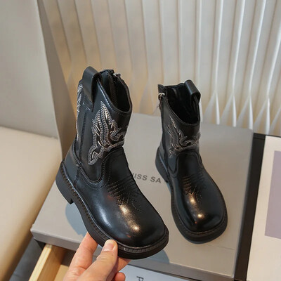 Vintage Lastesaapad Tüdrukutele Sügis Uued Saapad Disain Tika Lapsed Tüdrukutele Lühikesed Saapad Õpilasele Kerged libisemiskindlad Saapad poistele