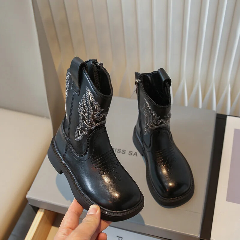 Vintage Lastesaapad Tüdrukutele Sügis Uued Saapad Disain Tika Lapsed Tüdrukutele Lühikesed Saapad Õpilasele Kerged libisemiskindlad Saapad poistele