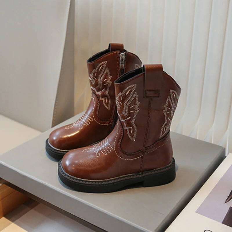 Vintage Lastesaapad Tüdrukutele Sügis Uued Saapad Disain Tika Lapsed Tüdrukutele Lühikesed Saapad Õpilasele Kerged libisemiskindlad Saapad poistele