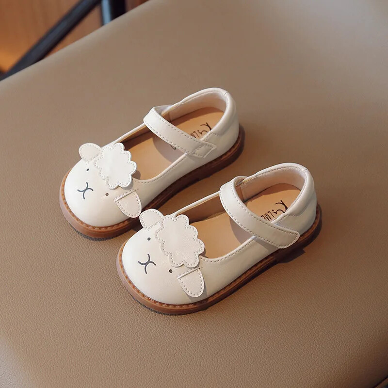 Tüdrukute Printsessi kingad Laste lamba mustriga PU nahast kingad Laste pehme tald Mugav väikelapse mary janes koolikingad G07174