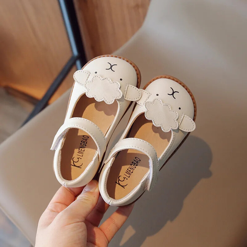 Tüdrukute Printsessi kingad Laste lamba mustriga PU nahast kingad Laste pehme tald Mugav väikelapse mary janes koolikingad G07174