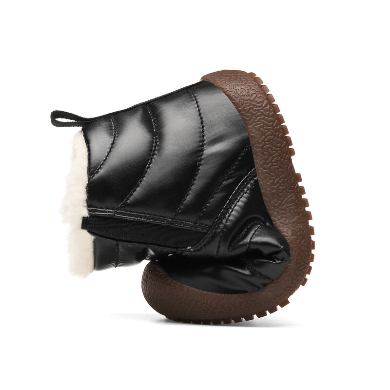 Uued talvised lastejalatsid Nahast veekindlad soojad saapad brändi tüdrukutele poistele plüüsis saapad Moodsad tossud beebi lumesaapad