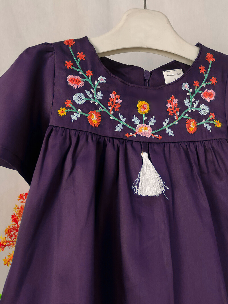 Väikelapsele Tüdrukutele Tikitud Kleit Suvine Printsess Tüdrukute Sünnipäevapeokleitid Lastele Puuvillased Riided Vabaaja lasteriided