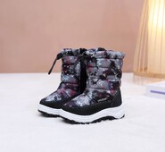 Χειμερινές μπότες χιονιού για αγόρια και μπότες ψησίματος High Barrel Winter Thickened And Fleece Plus Μεγάλα παιδικά βαμβακερά παπούτσια