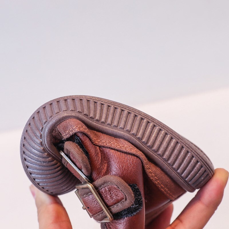 2023. aasta uued sügis-/talvised lastesaapad poistele Nahast soe karusnahk, väikelaste tüdrukute kingad Pehme tald, libisemisvastane, moodsad lastesaapad