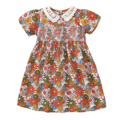 Little Maven Baby Girls, 2024. aasta suvi, uued laste riided kleit pühade multifilmid lilled kleidid lasteriided vestidos puuvillased