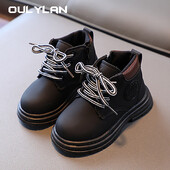 Moodsad lastesaapad 2024 Tüdrukutele Beebisaapad Kingad Poiste vabaaja Väikesed Kollased Lühikesed Saapad Sügistalvel Lastele Soojad kingad