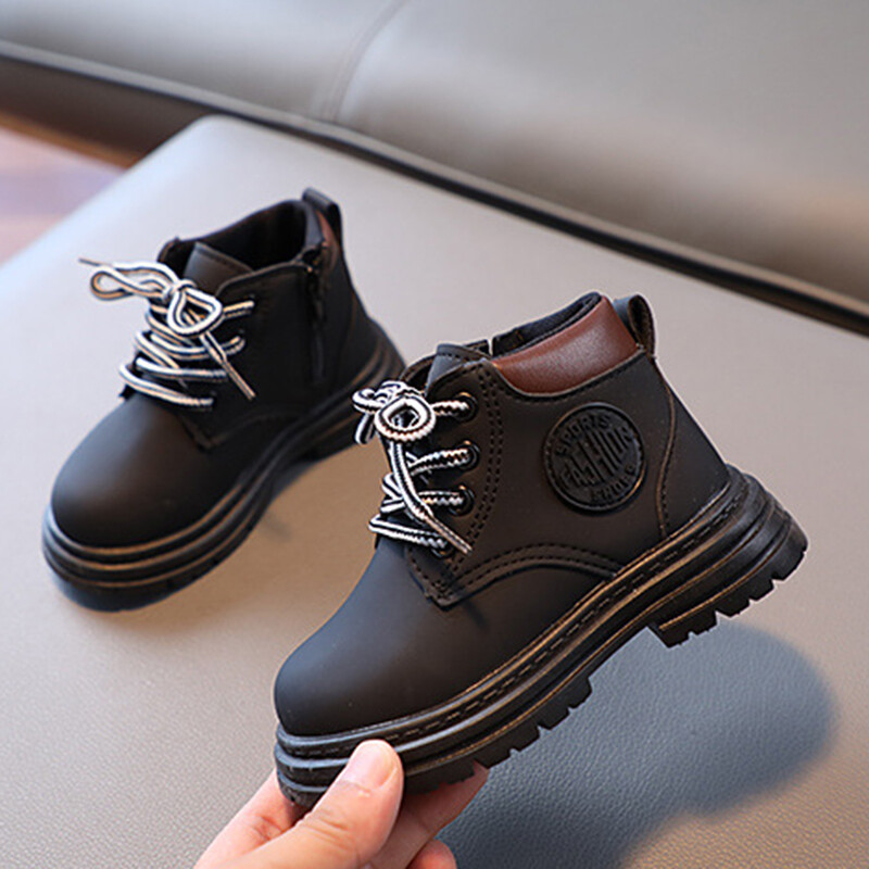 Moodsad lastesaapad 2024 Tüdrukutele Beebisaapad Kingad Poiste vabaaja Väikesed Kollased Lühikesed Saapad Sügistalvel Lastele Soojad kingad