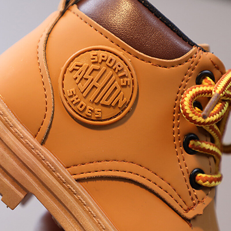 Moodsad lastesaapad 2024 Tüdrukutele Beebisaapad Kingad Poiste vabaaja Väikesed Kollased Lühikesed Saapad Sügistalvel Lastele Soojad kingad