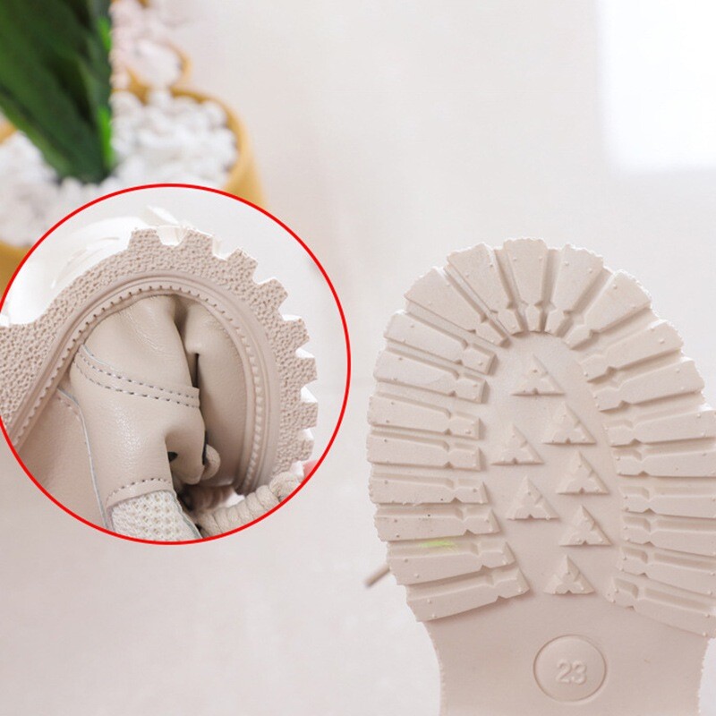 Laste pehme tallaga libisemiskindlad tõmblukuga saapad poistele Tüdrukutele Nahast Veekindlad Liimissokid Lühikesed saapad 2–10 aastat vanad kingad