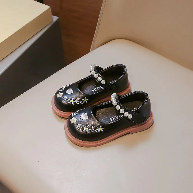 Chic Laste Printsessi kingad Armsad Väikese Tüdruku Nahast Kingad Mitmekülgsed Mood Lapsed Kevad sügis Tikitud Lamedad Kingad Põhjus