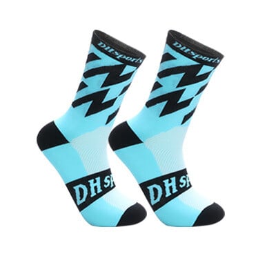 Õuesokid sääre keskpaigani rattasõiduks hingavad ja kulumiskindlad spordisokid