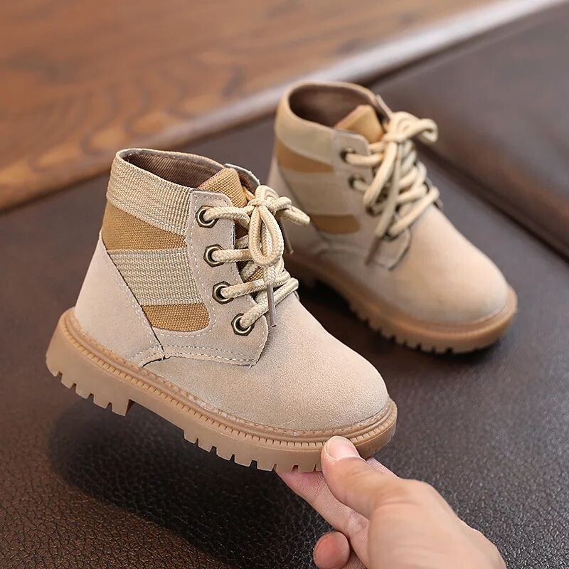 Lapsed Vaba aeg Üksikud saapad Laste väikesed lühikesed saapad Beebi libisemiskindlad Kulumiskindlad poisid Tüdrukud Kingad Õpilaste jalatsid