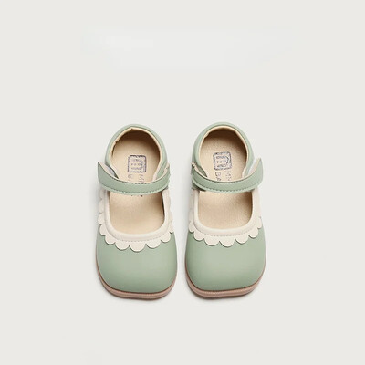 Lilleääristega luksuslikud disainjalatsid tüdrukutele, lapsed 2024, uued kevadsuvised väikelaste tüdrukute nahast kingad Printsess Mary Jane H01188