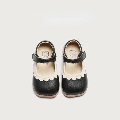 Lilleääristega luksuslikud disainjalatsid tüdrukutele, lapsed 2024, uued kevadsuvised väikelaste tüdrukute nahast kingad Printsess Mary Jane H01188