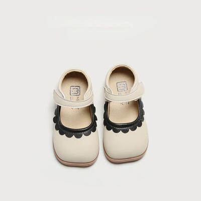 Lilleääristega luksuslikud disainjalatsid tüdrukutele, lapsed 2024, uued kevadsuvised väikelaste tüdrukute nahast kingad Printsess Mary Jane H01188