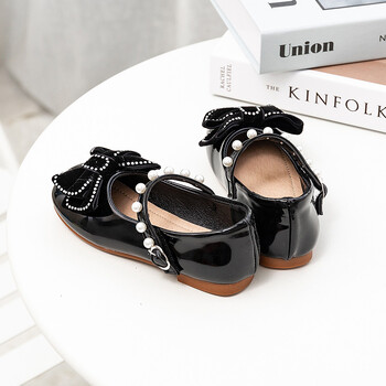 Παιδικά Princess Shoes with Bowknot Fashion Μικρά κορίτσια Κόκκινα δερμάτινα παπούτσια για Χριστουγεννιάτικο Πρωτοχρονιάτικο πάρτι Παιδικά Μονά Παπούτσια 2-10Τ