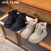 2024. aasta talve uued lastejalatsid 1–6-aastastele poistele, nahksaapad, tüdrukute moe Korea väljaanne Martin Boots, trendikad kingad