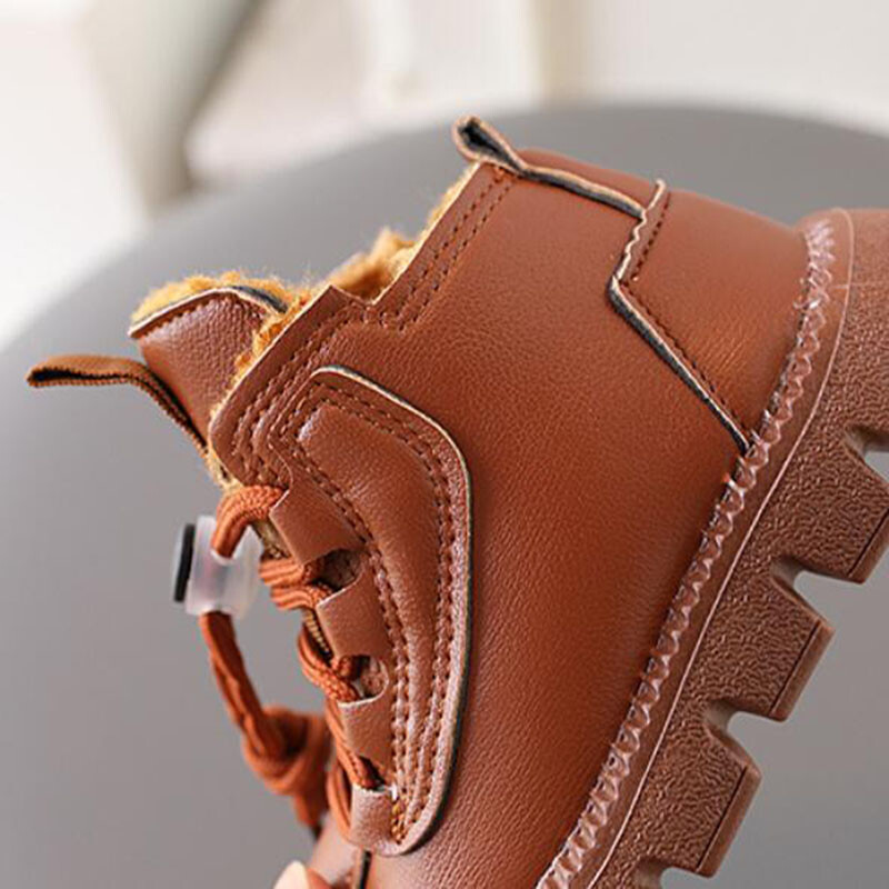 Zimske dječje čizme za snijeg Plišane tople deblje pamučne cipele za dječake Modne cipele za djevojčice s mekim dnom Dječje kratke čizme