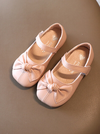 Tüdrukute nahast kingad Kevadised armsad Bowknot pehme tallaga laste printsessikingad Mood Lastele Üliõpilaste Väikeste Tüdrukute Üksikkingad