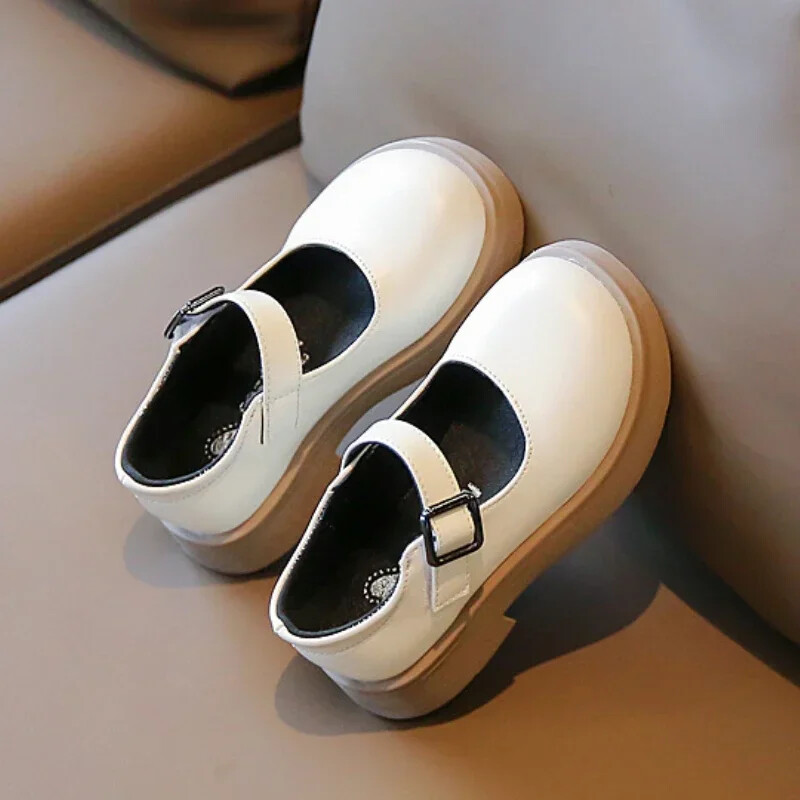 Laste nahast kingad Kevad-sügis Mitmekülgsed Lapsed Tüdrukud Põhjuslikud üksikud kingad Mood Korea stiilis printsess Mary Jane kingad