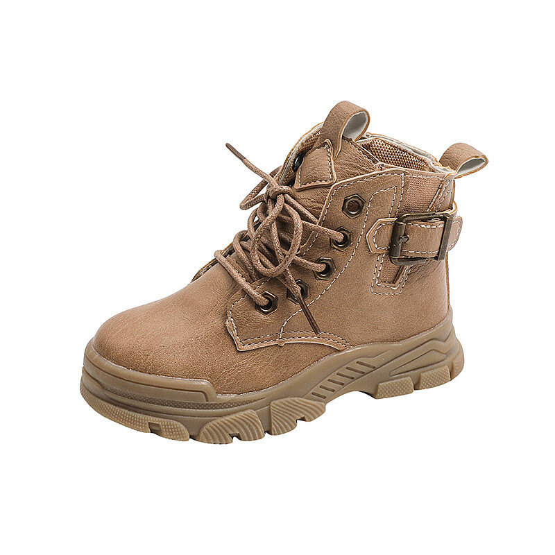 Sügistalv Tüdrukutele Uued Nahast Saapad Poistele Beebi Mood Üksikud Saapad Mood Laste Lühikesed Saapad J101