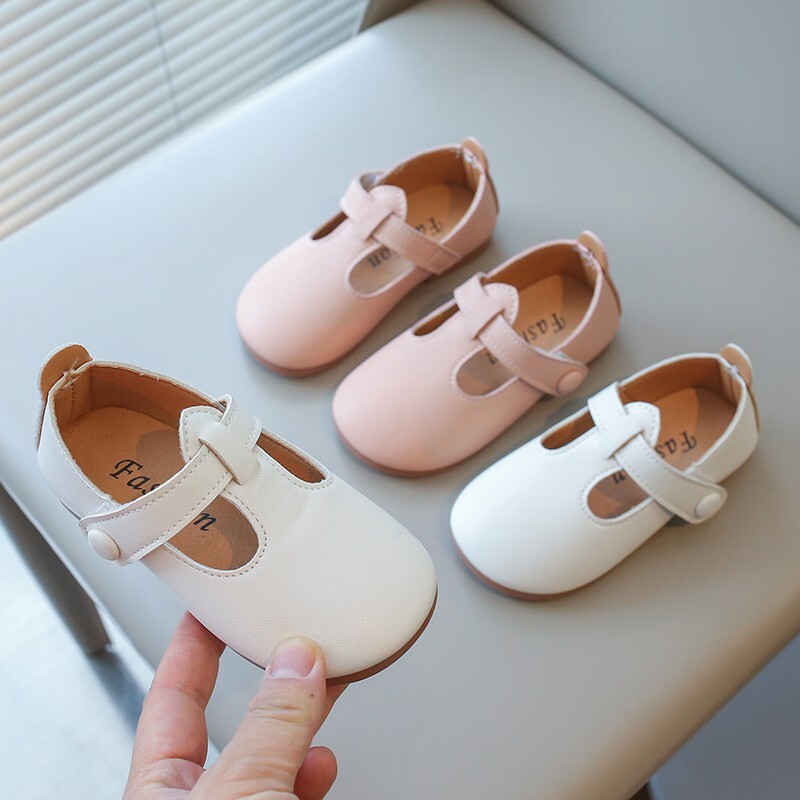 Kevad-sügis lastejalatsid T rihmaga nahast kingad tüdrukutele, poistele, libisemiskindlad väikelapsed Mary Janes beebidele, pandlaga rihmaga jalatsid