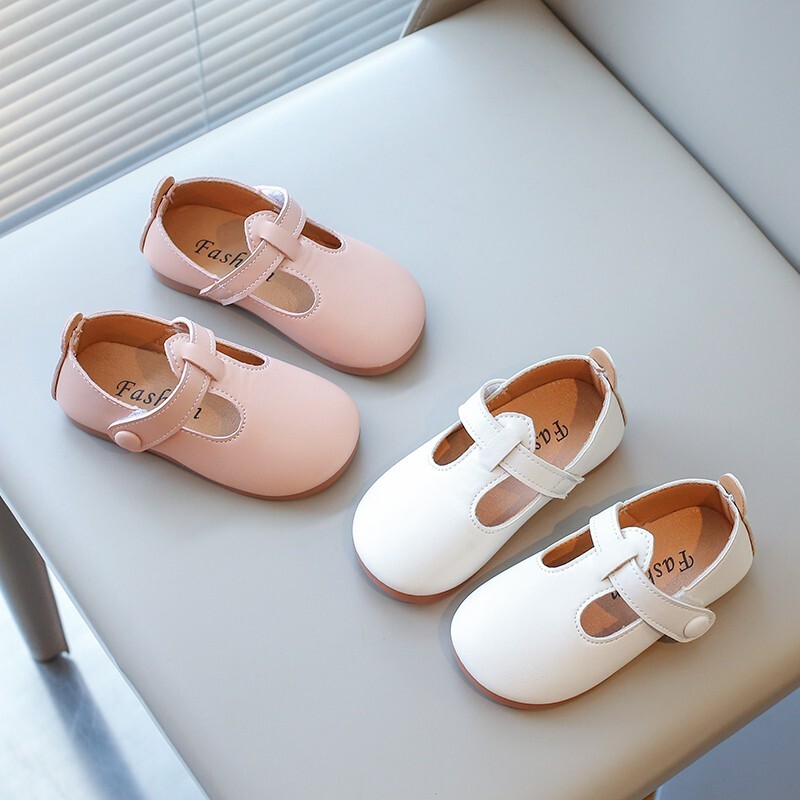 Kevad-sügis lastejalatsid T rihmaga nahast kingad tüdrukutele, poistele, libisemiskindlad väikelapsed Mary Janes beebidele, pandlaga rihmaga jalatsid
